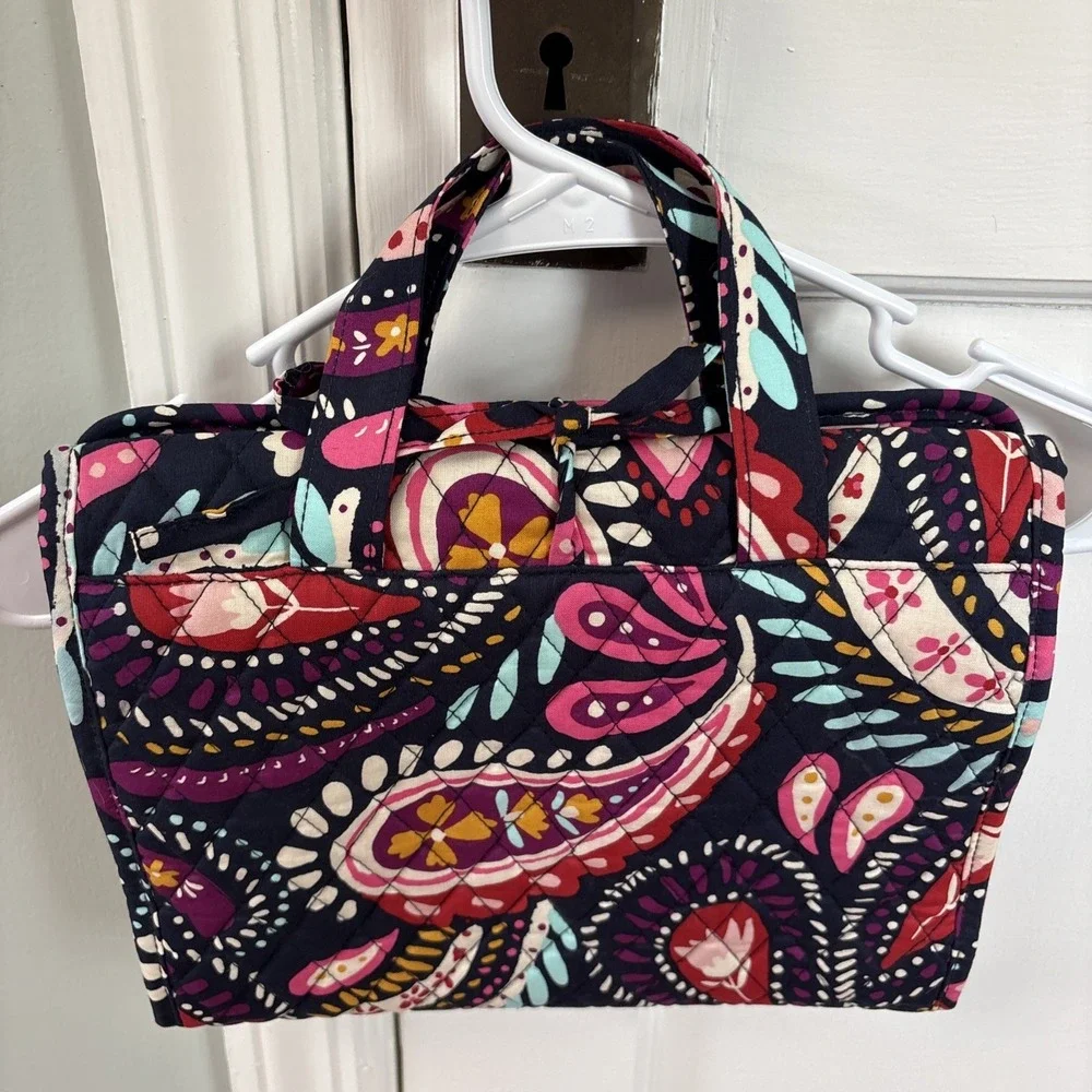 Vera Bradley Painted Paisley‎ Hanging Organizer Travel Toiletry Cosmetic Bag